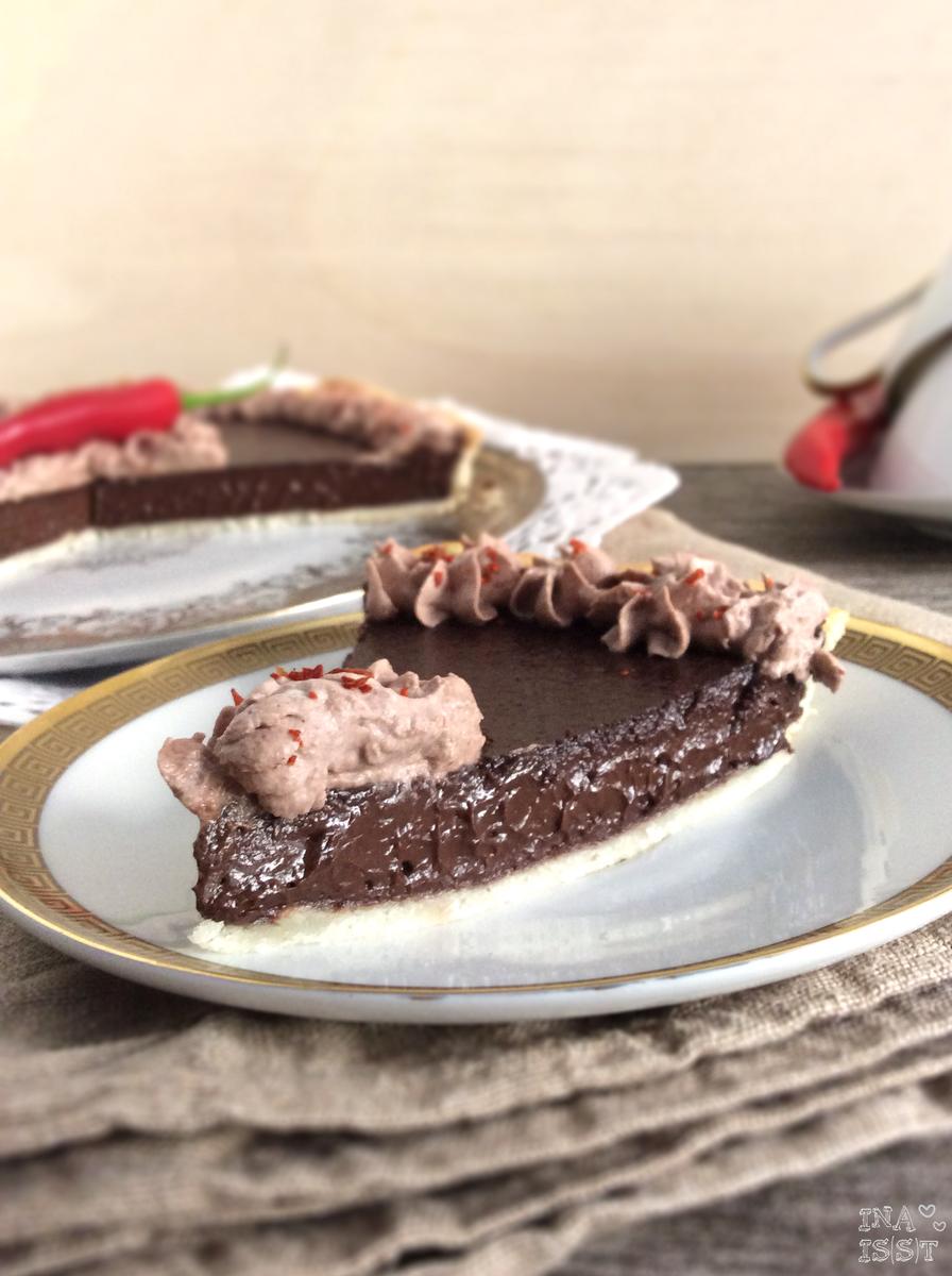 Rezeptbild: Schokoladen-Chili-Tarte