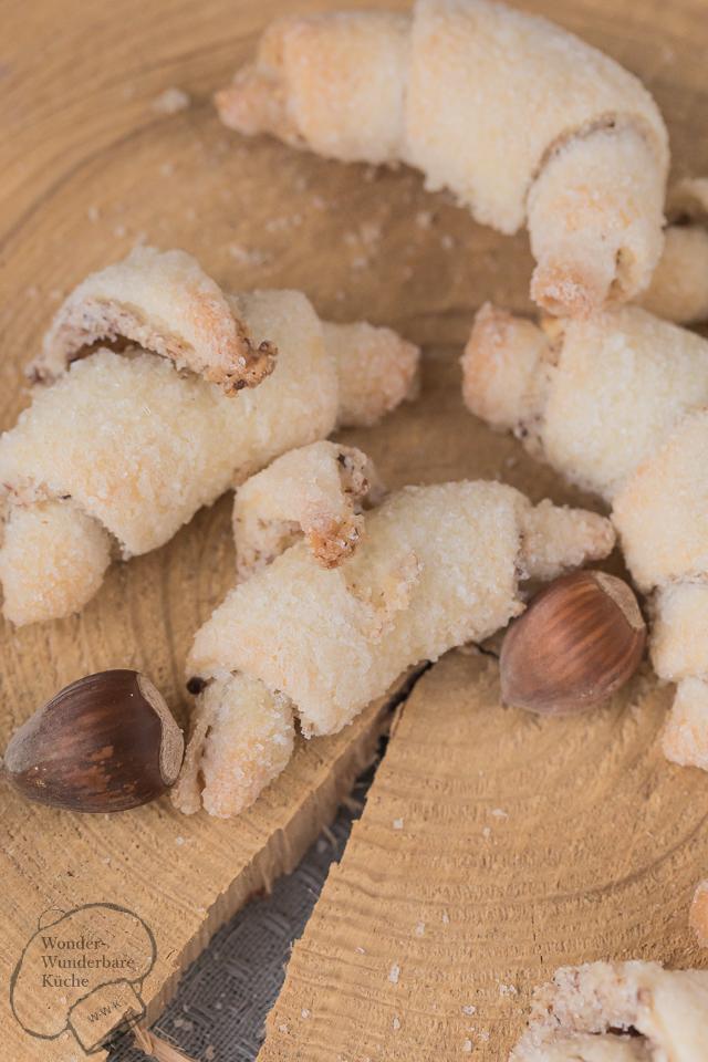Rezeptbild: Haselnusshörnchen 