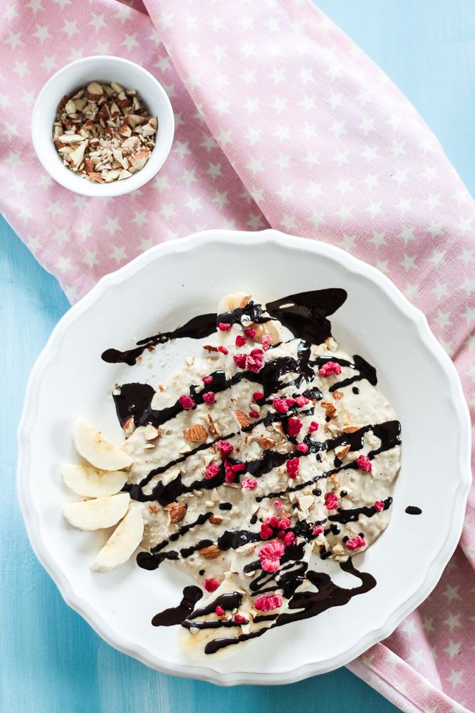 Rezeptbild: Gesundes Banana Split Frühstück