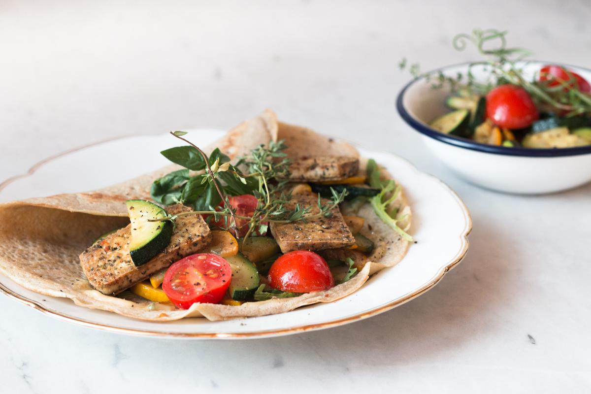 Rezeptbild: Gefüllte Quinoa Crepes