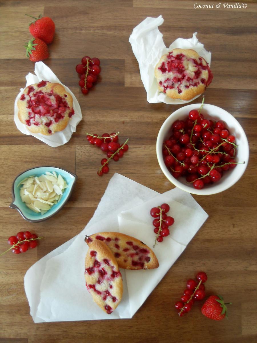 Rezeptbild: Friandaises mit roten Johannisbeeren