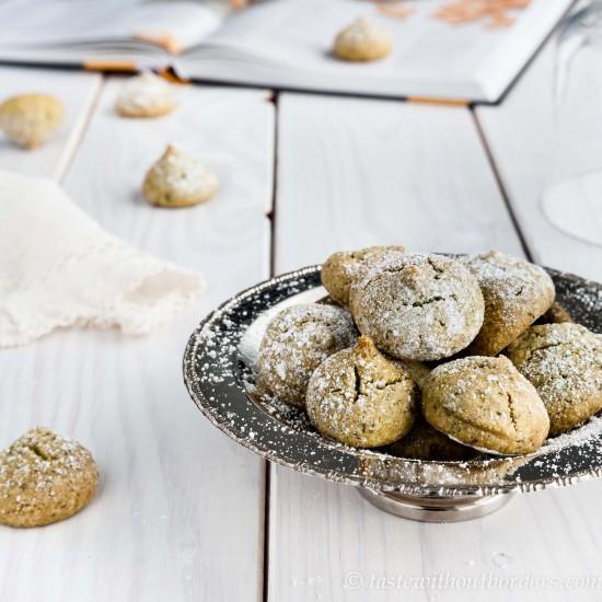 Rezeptbild: Grüntee Amaretti