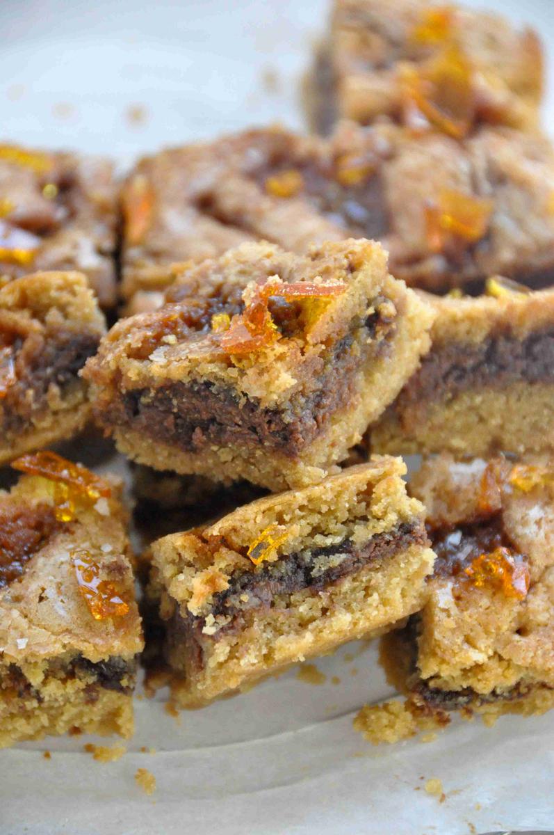 Rezeptbild: Salted Caramel Nutella Blondies