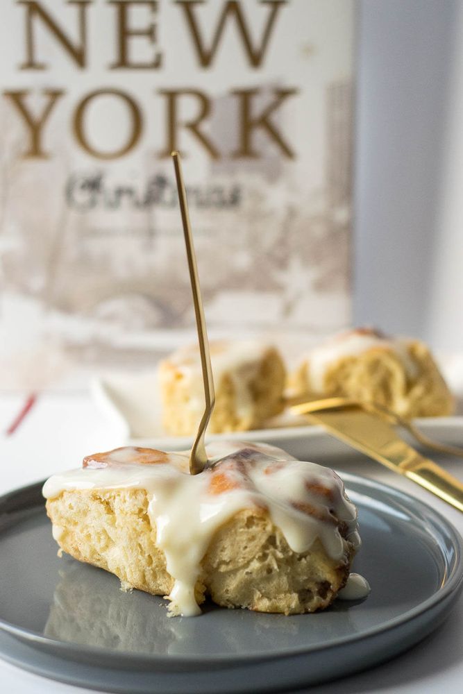 Rezeptbild: Cinnamon Rolls mit Frischkäse Topping
