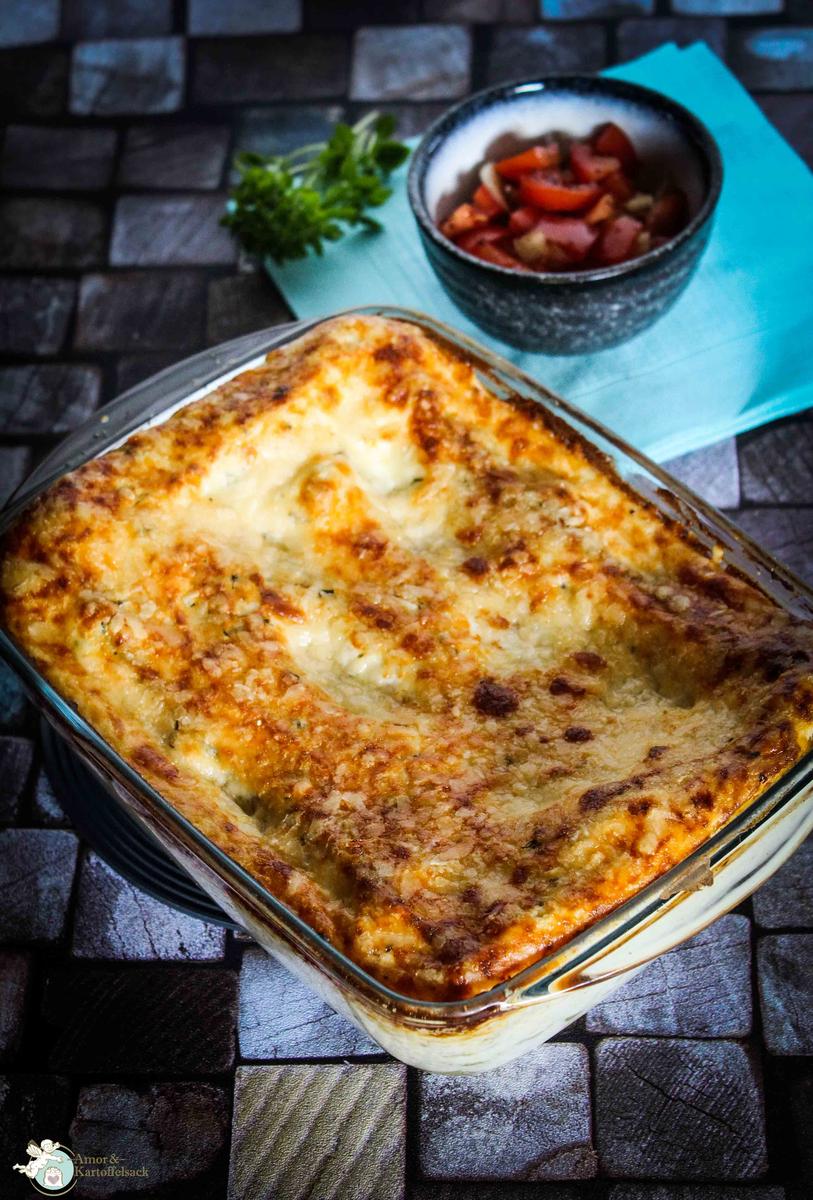 Rezeptbild: weiße Lasagne - Lasagne alla ricotta 