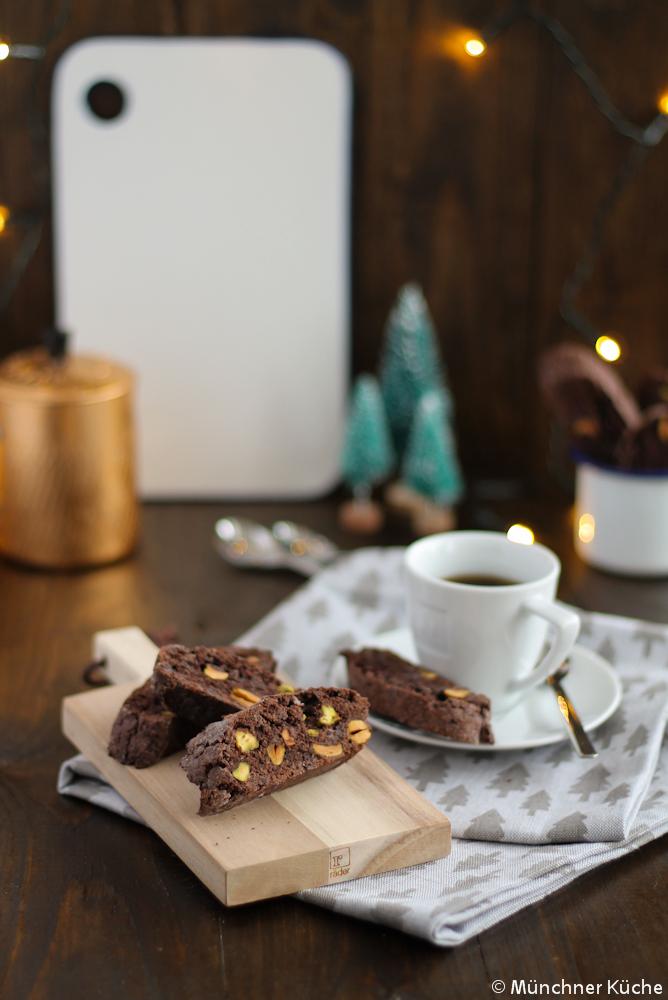 Rezeptbild: Cantuccini mit Schokolade und Pistazien