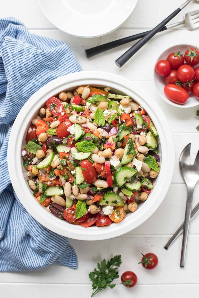 Rezeptbild: Mediterraner Bohnensalat