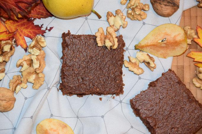 Rezeptbild: Birnen-Brownies
