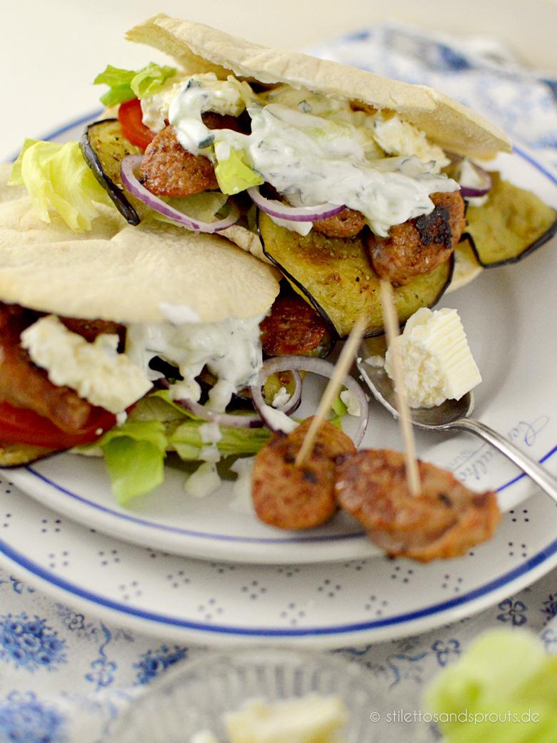 Rezeptbild: Bratwurst-Döner