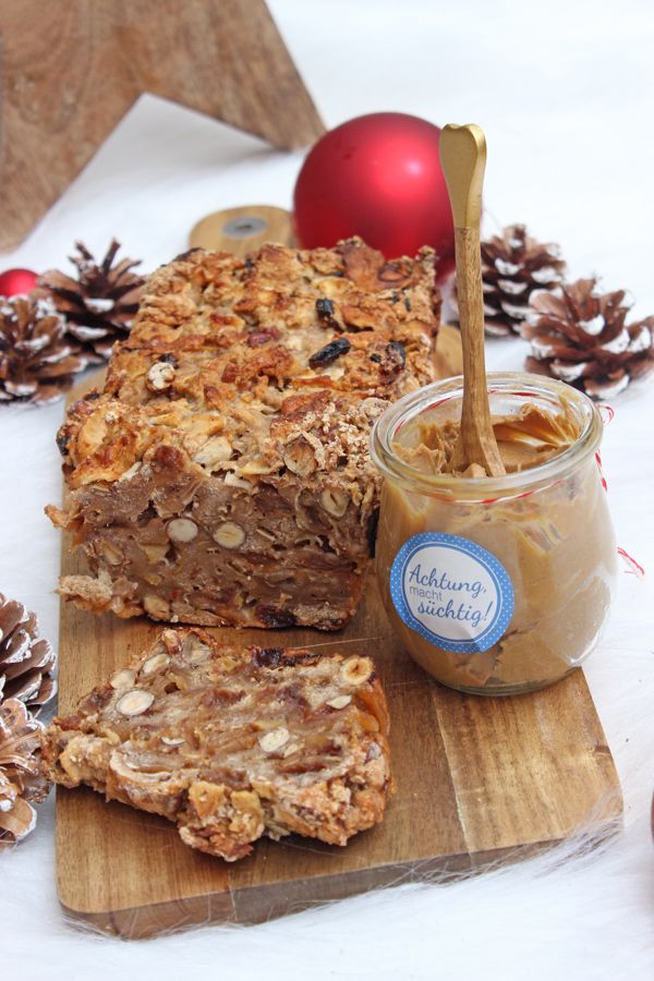 Rezeptbild: Fruchtiges Apfelbrot mit Spekulatiuscreme