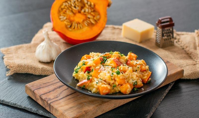Rezeptbild: Kürbis-Risotto (Saisonal und Lecker)