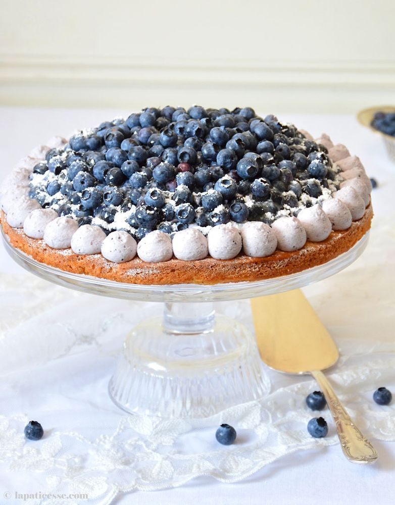Rezeptbild: Tarte sablé breton aux myrtilles Blaubeertarte 