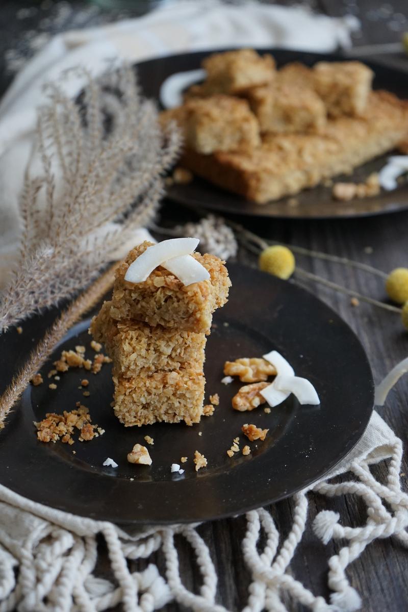 Rezeptbild: Flapjacks – Haferflockenriegel 10 Minuten Rezept