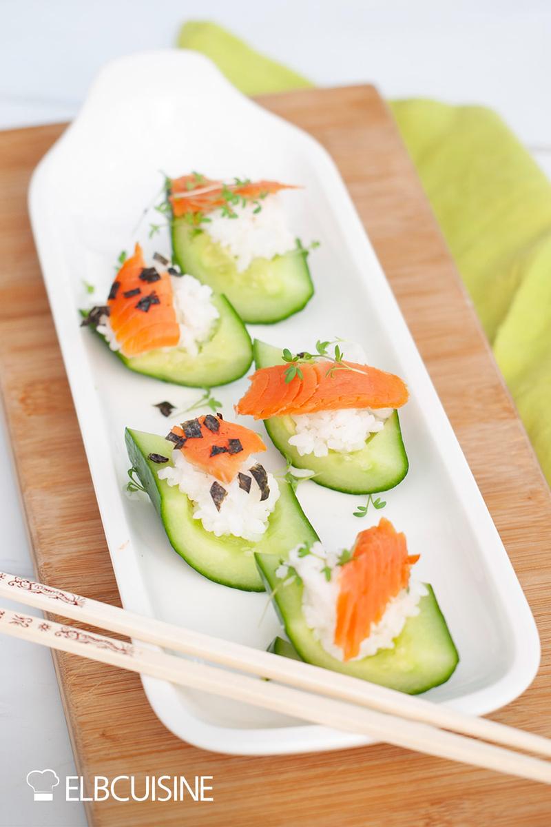 Rezeptbild: Gurken-Lachs-Sushi