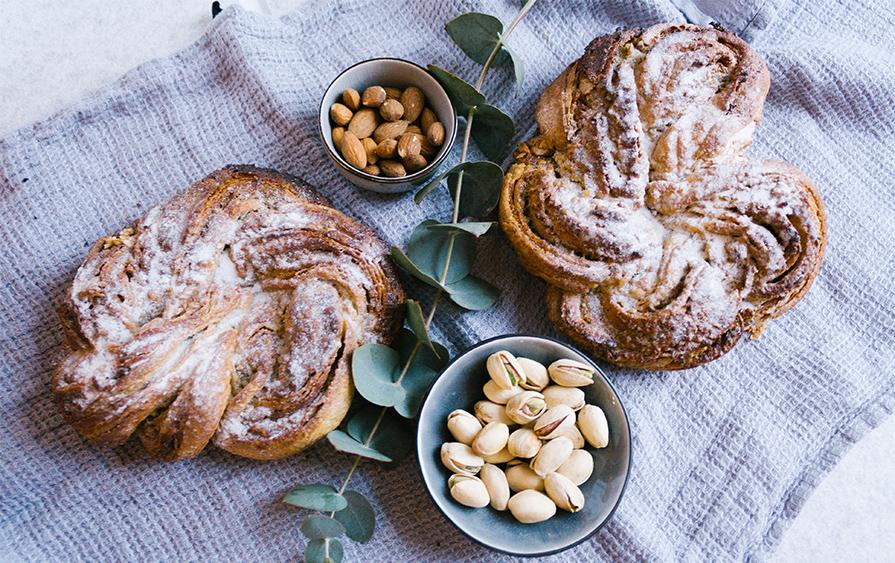Rezeptbild: Pistazien-Mandel-Kringel