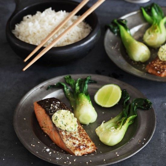 Rezeptbild: Matcha Lachs