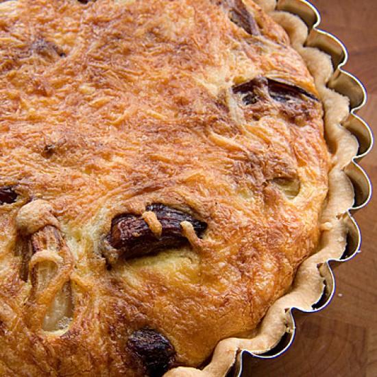 Rezeptbild: Quiche mit karamellisierten Zwiebeln