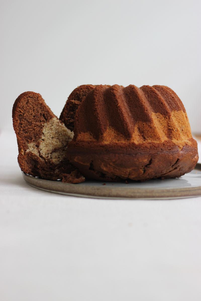 Rezeptbild: Marmor-Gugelhupf mit Kastanien