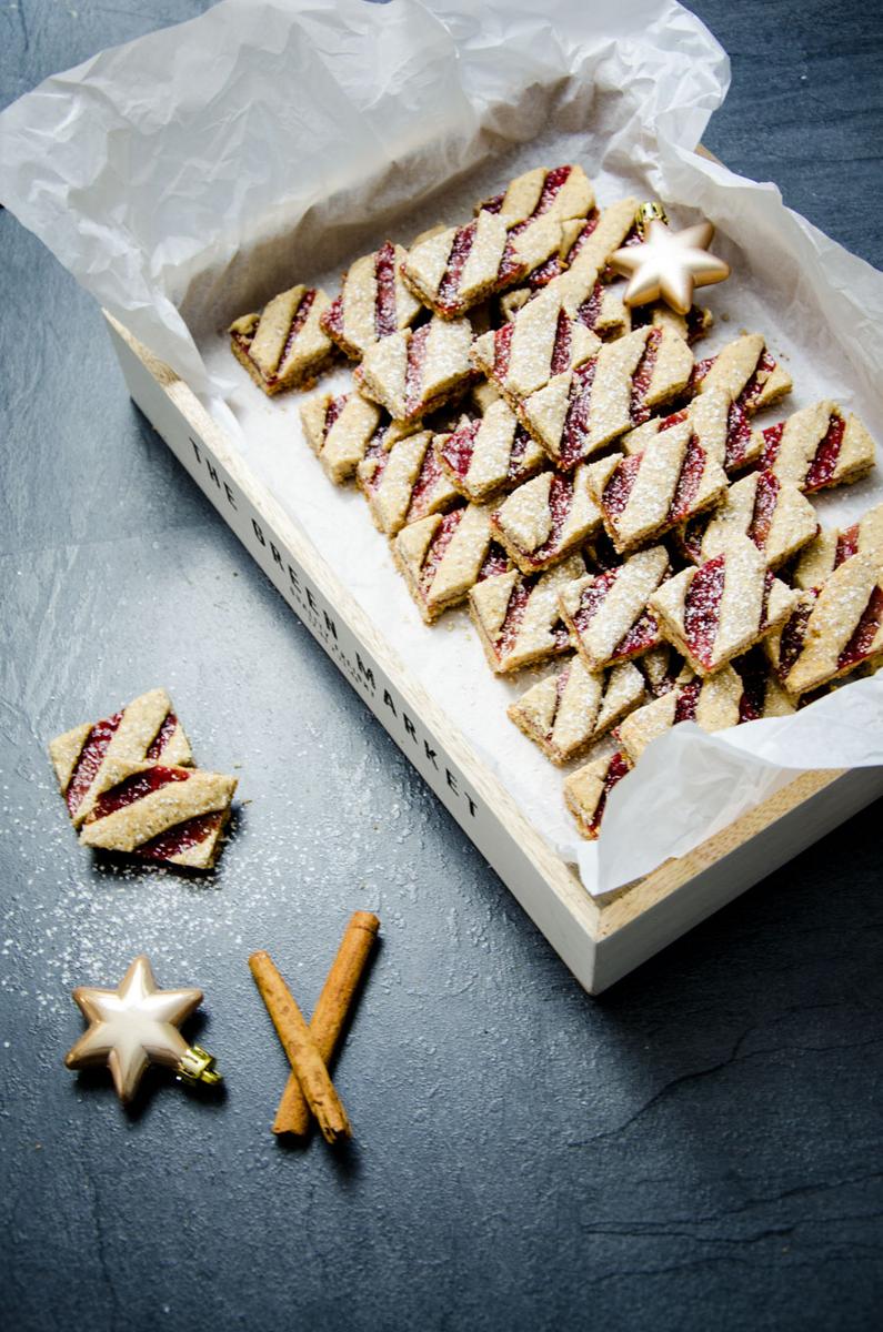 Rezeptbild: Linzer Schnitten (Weihnachtskekse)