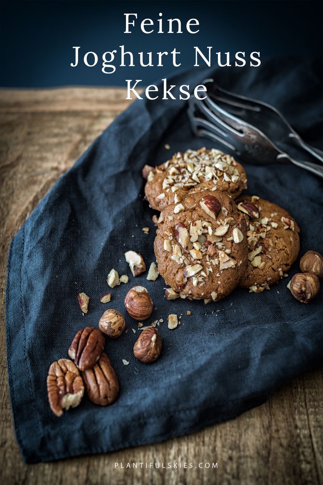 Rezeptbild: Feine Joghurt Nuss Kekse