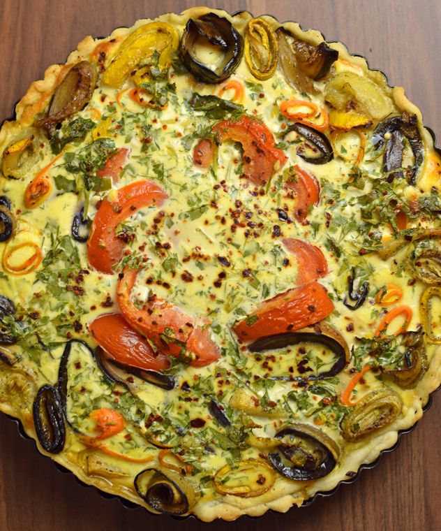 Rezeptbild: Gemüsequiche mit Ziegenfrischkäse