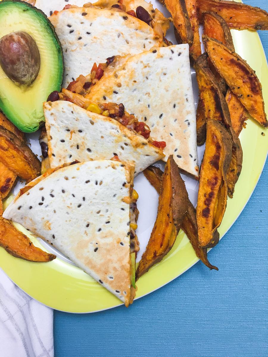 Rezeptbild: Chili Quesadillas mit Hafer