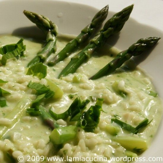 Rezeptbild: Spargel-Bärlauch-Risotto