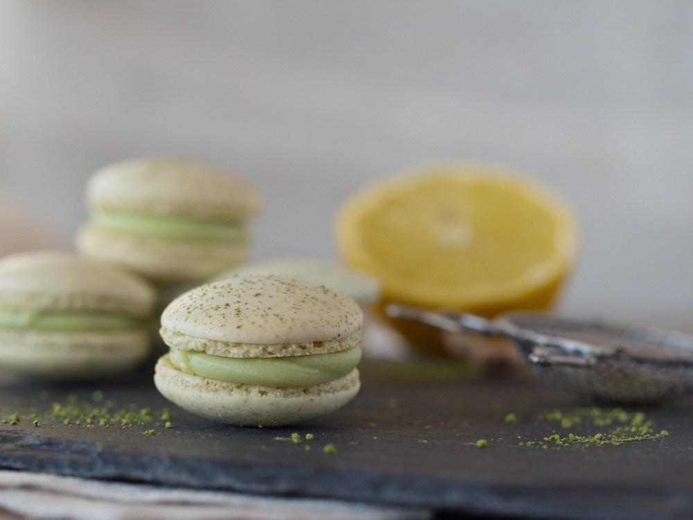 Rezeptbild: Matcha-Zitronen-Macarons