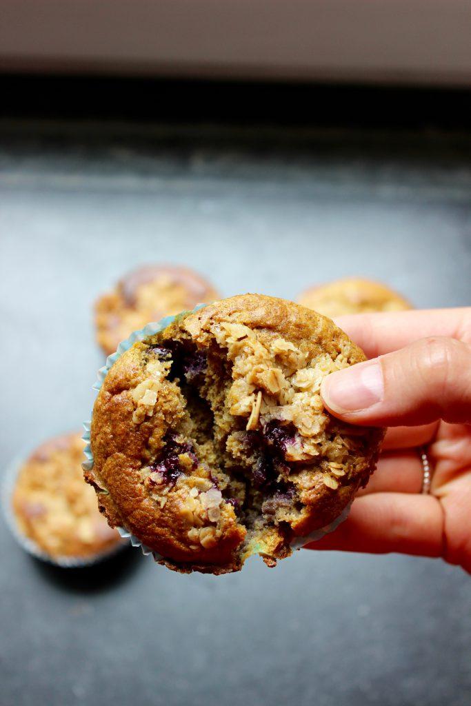 Rezeptbild: Kurkuma Heidelbeer Muffins