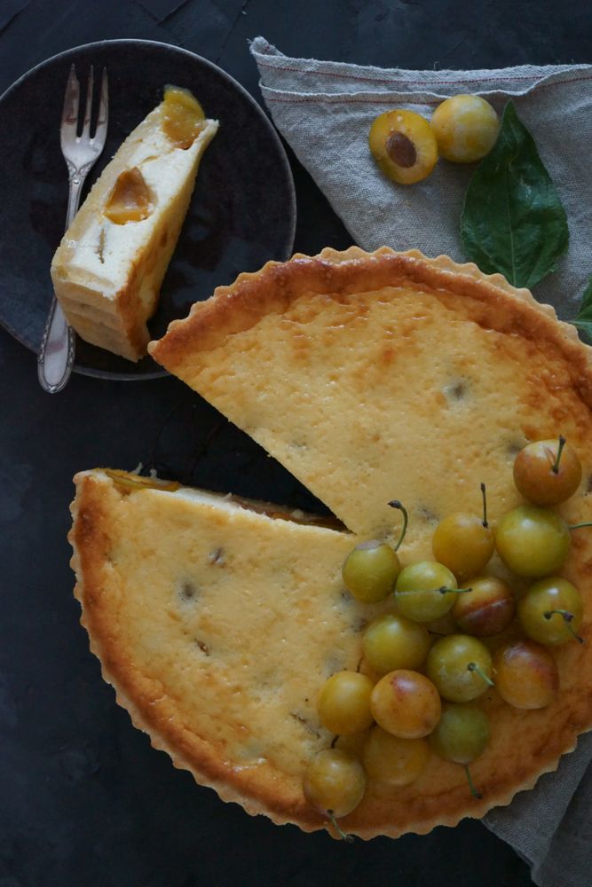Rezeptbild: Mascarpone Mirabellen Tarte