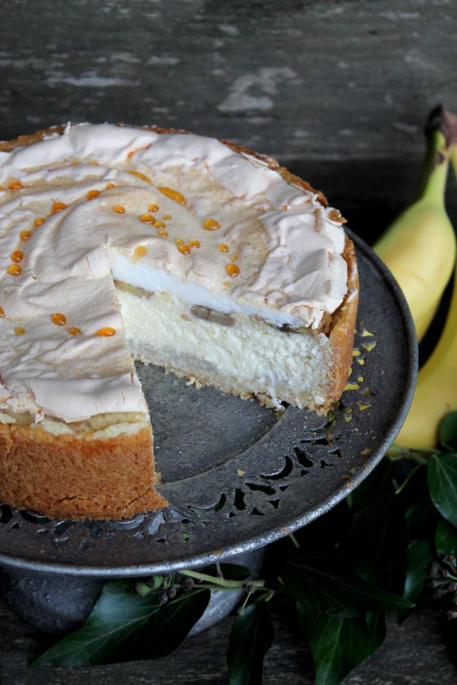 Rezeptbild: Kokos-Käsekuchen mit Banane