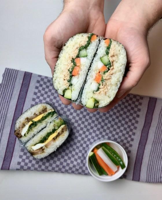 Rezeptbild: Onigirazu - japanische Reissandwiches