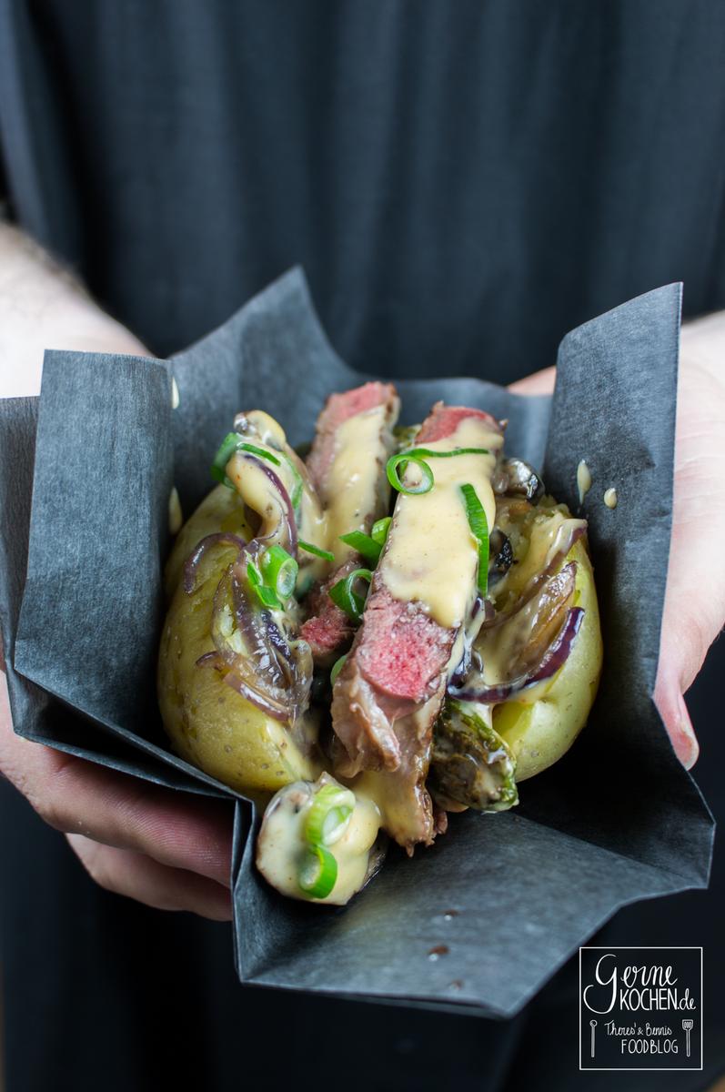 Rezeptbild: Kumpir Philly Cheese Style - Gefüllte Kartoffel