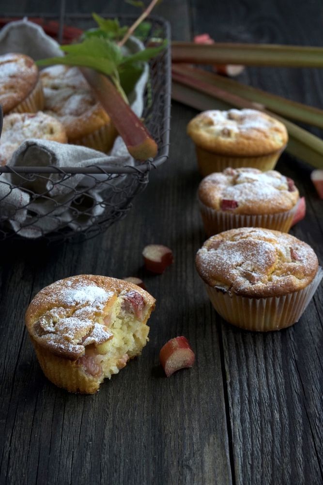 Rezeptbild: Rhabarber Muffins