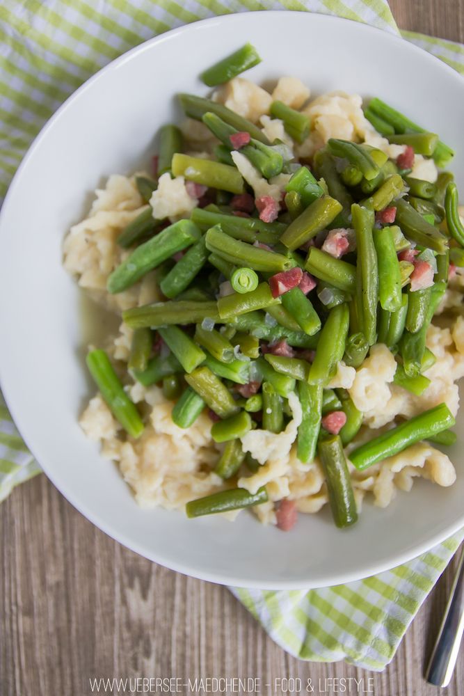Rezeptbild: Bohnen mit Spätzle