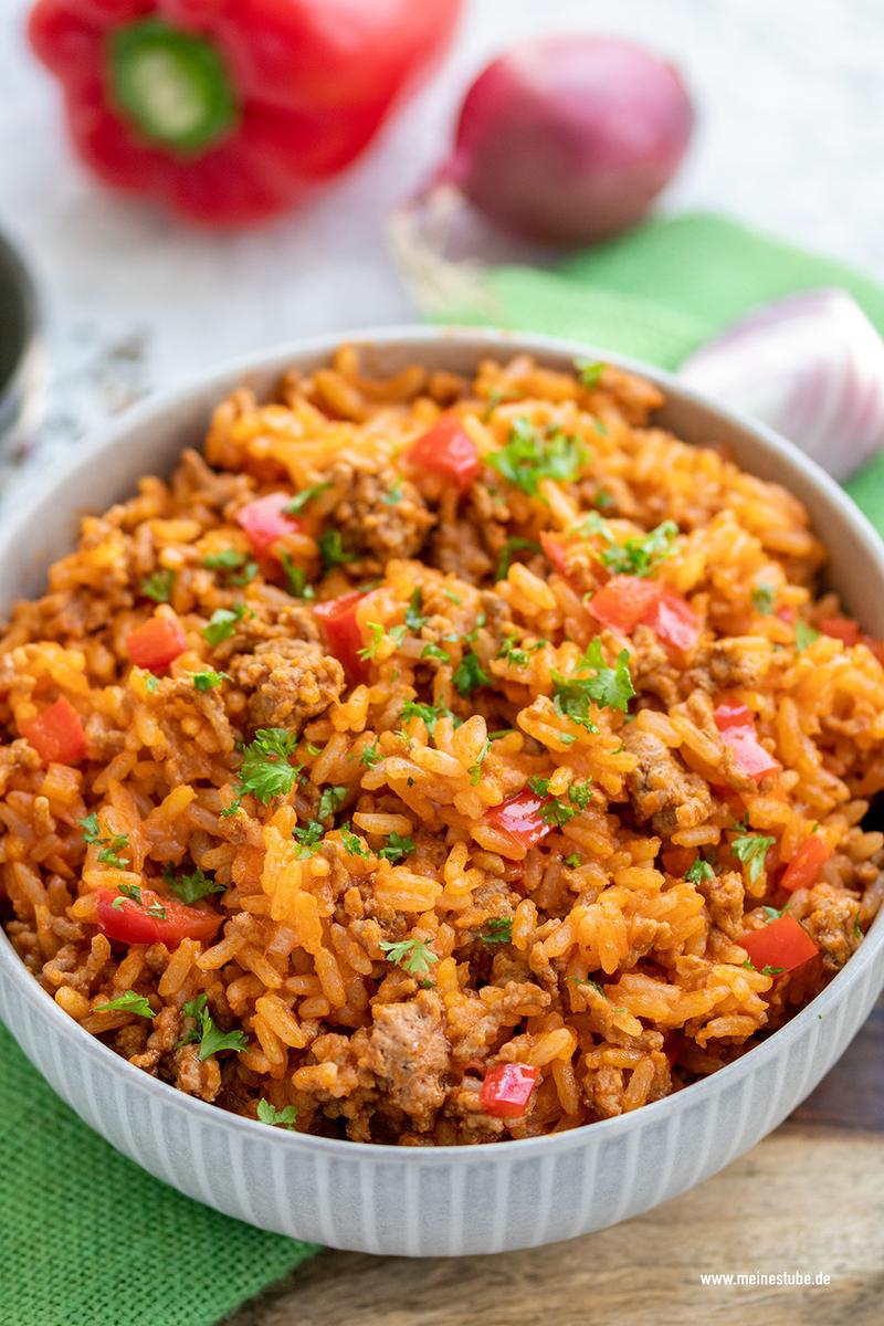 Rezeptbild: Paprika-Reispfanne mit Hackfleisch