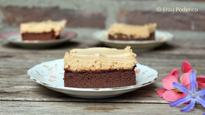 Rezeptbild: Brownie mit Erdnussbutter-Topping