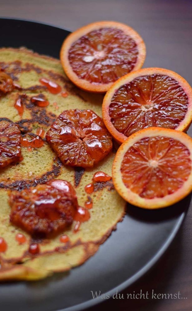 Rezeptbild: Blutorangenpfannkuchen
