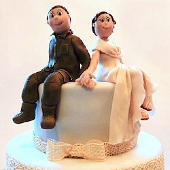 Rezeptbild: Hochzeitstorte mit SugarVeil