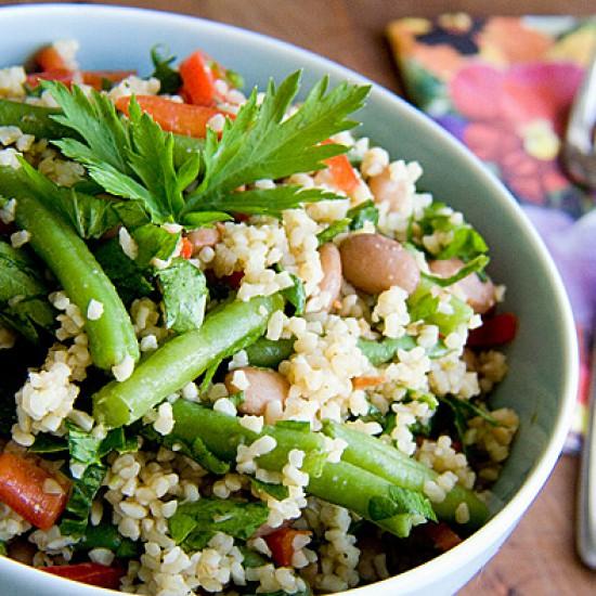 Rezeptbild: Bulgur-Bohnen-Salat