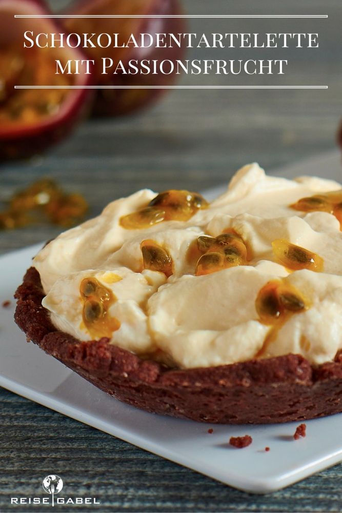 Rezeptbild: Schokoladentartlettes mit Passionsfrucht