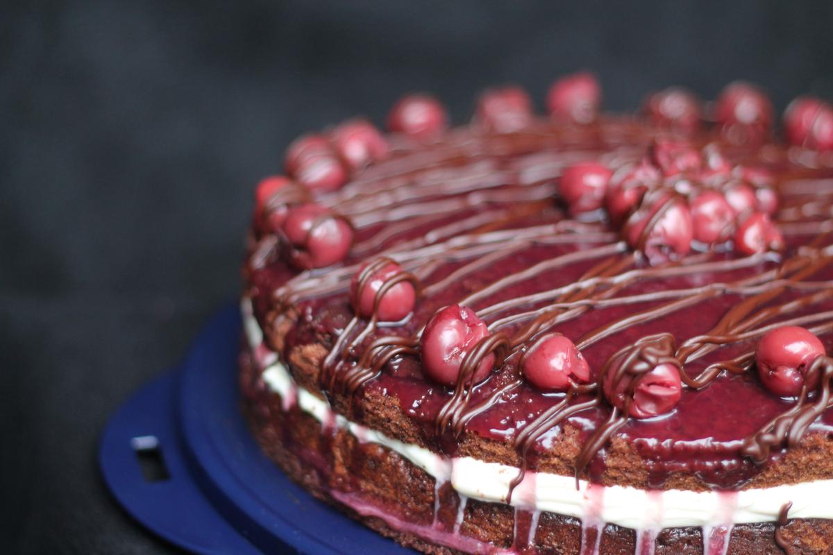 Rezeptbild: Schoko-Kirschtorte mit Mascarponecreme