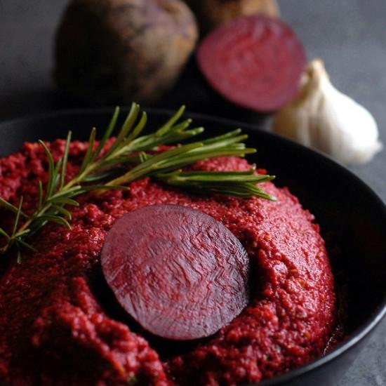 Rezeptbild: Rote Bete Pesto mit Pistazien
