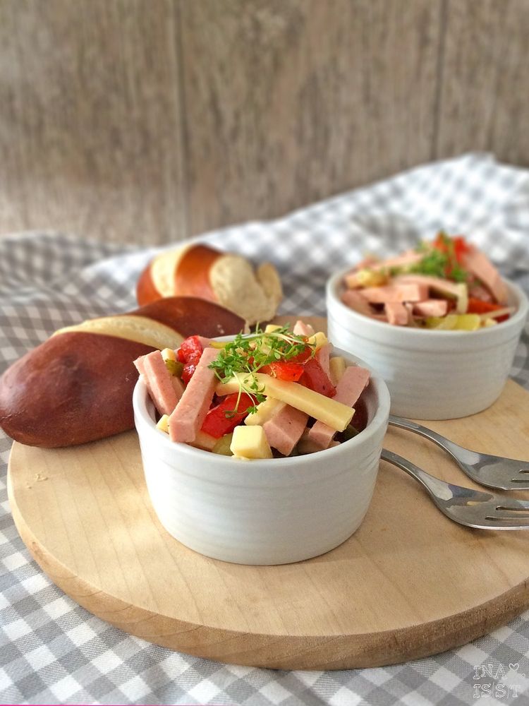 Rezeptbild: Wurstsalat mit Paprika