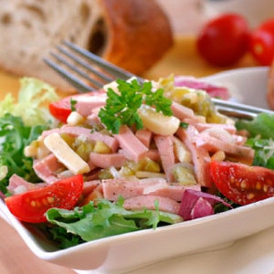 Rezeptbild: Wurst-Käse-Salat