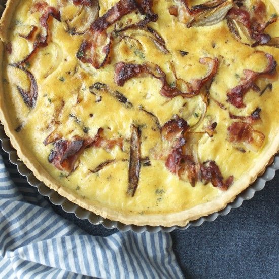 Rezeptbild: Speck-Zwiebel-Quiche