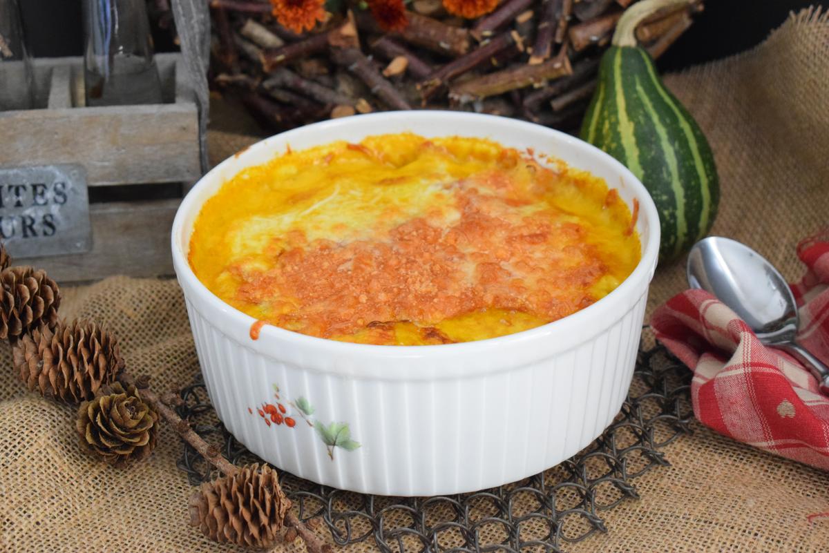 Rezeptbild: Kartoffel Kürbis Gratin