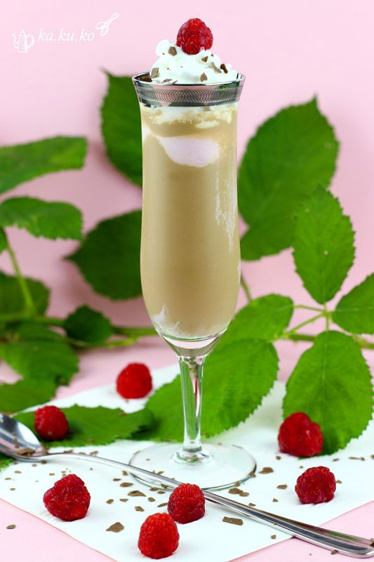 Rezeptbild: Himbeereis-Cappuccino