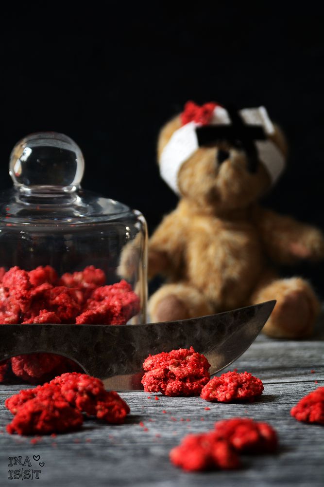 Rezeptbild: Halloween Spezial: Blutiges Hirn - Gebrannte Walnüsse