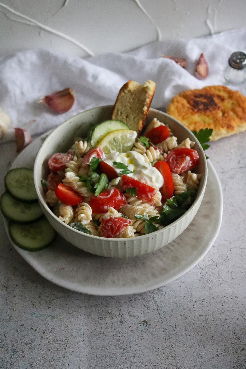 Rezeptbild: Tzatziki Nudelsalat